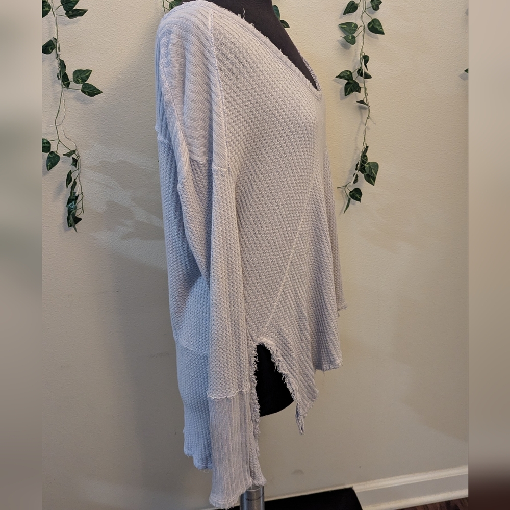 FREE PEOPLE Lavender🪻Thermal Cozy Oversized Sweater - Picture 3 of 7